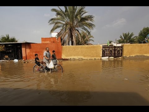 شاهد الحكومة العراقية تعلن الطوارئ بسبب الأمطار
