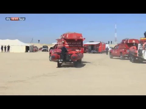 شاهد تدريبات بفي لكويت تحاكي تعرض البلاد للسيول