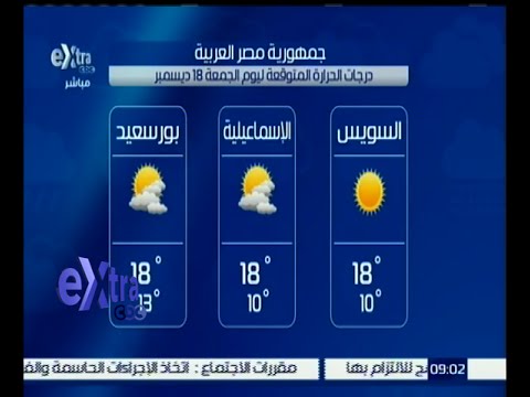 تعرف على درجات الحرارة المتوقعة  الجمعة