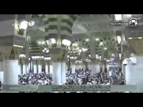 بالفيديز البدير يجهش بالبكاء بعد عودته إلى إمامة المسجد النبوي