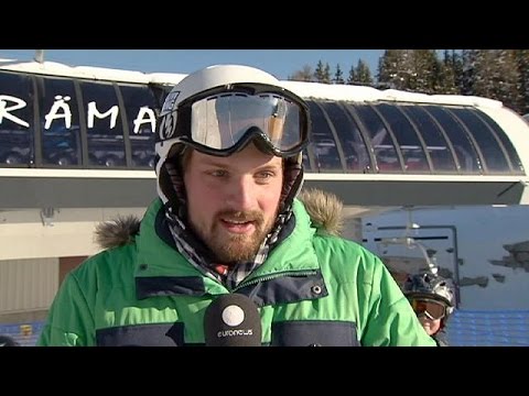 شاهد التغير المناخي مشكلة تؤرق السائحين في دافوس