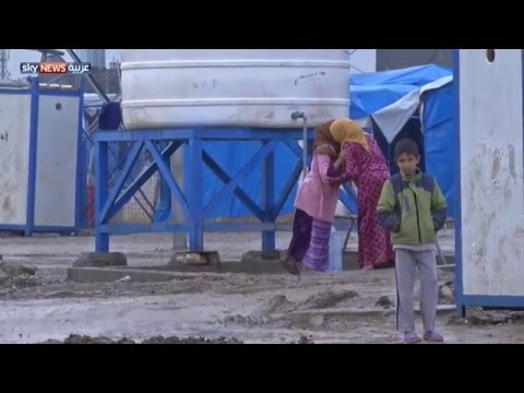 شاهد الثلوج والأمطار تفاقم معاناة النازحين