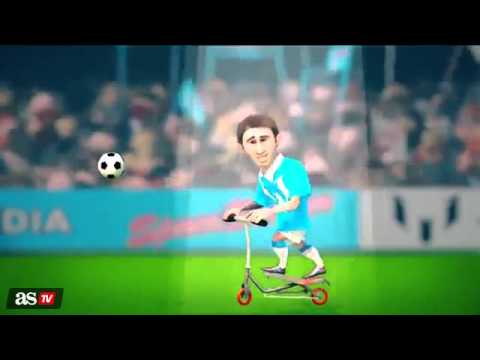ميسى يدخل لعبة فيديو على “اسكوتر”