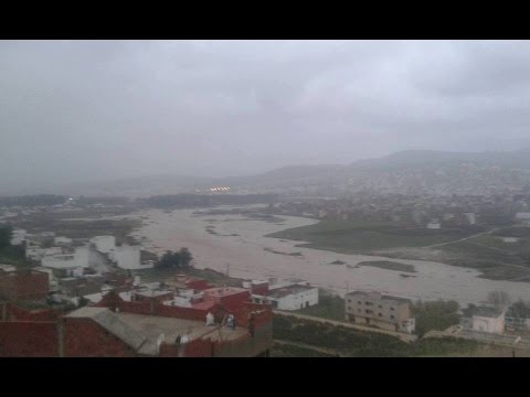 بالفيديو عواصف وفيضانات غير مسبوقة تضرب تطوان