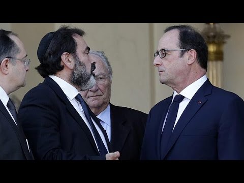 الرئيس الفرنسي هولاند يستقبل ممثلي الطائفة اليهودية